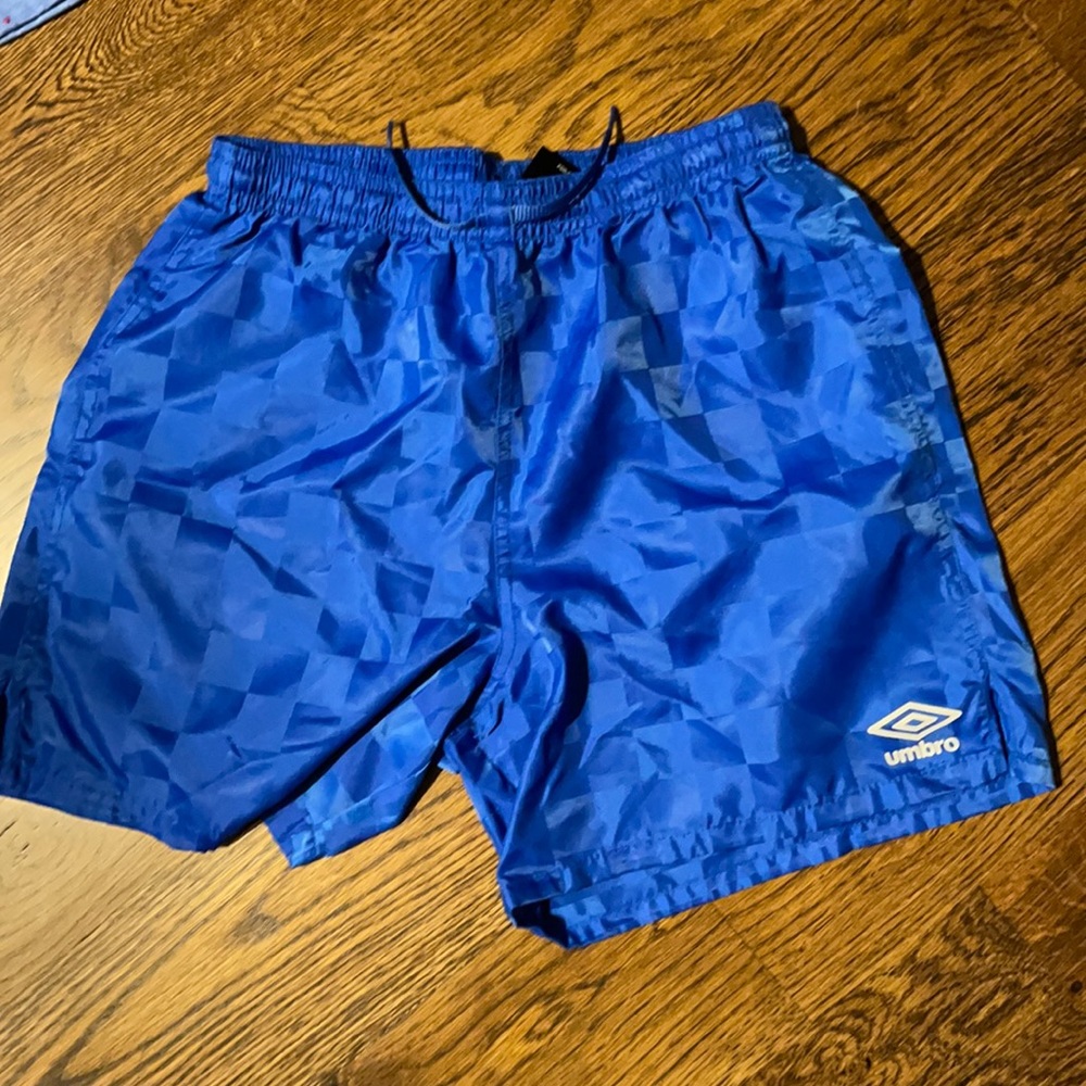 Youth blue Umbro Soccer shorts
